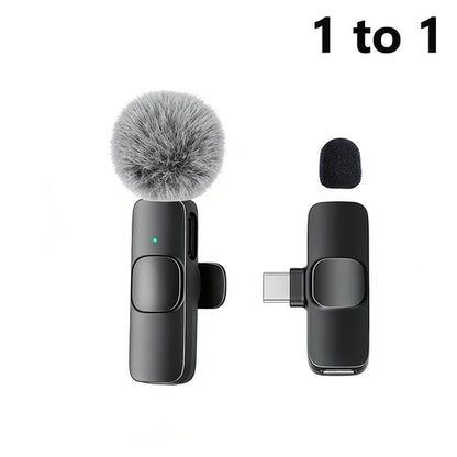 KEBIDU Wireless Lavalier Microphone Noise Cancelling Audio Video