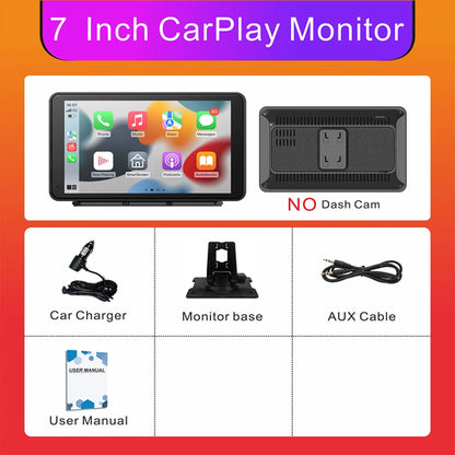 Universal Portable Wireless Carplay Screen for Car with Android Auto