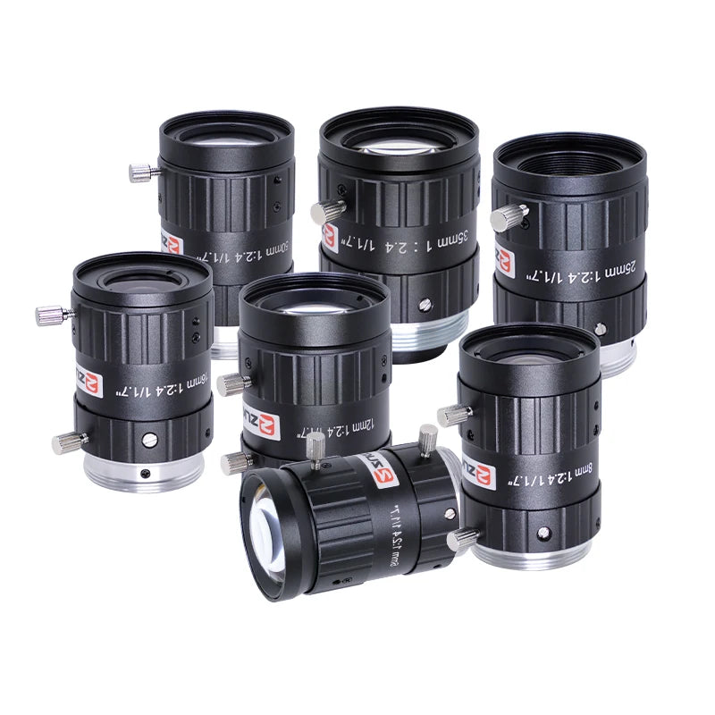 ZLKC 1/1.7 Inch Lens FA 4mm 6mm 12mm 16mm 25mm 35mm 50mm 75mm Fixed