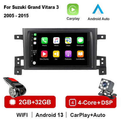 2din Car radio Android 13 For Suzuki Grand Vitara 3 2005-2010