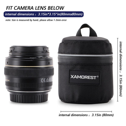 Padded Nylon Protective Camera Wrap Photo Lens Bag