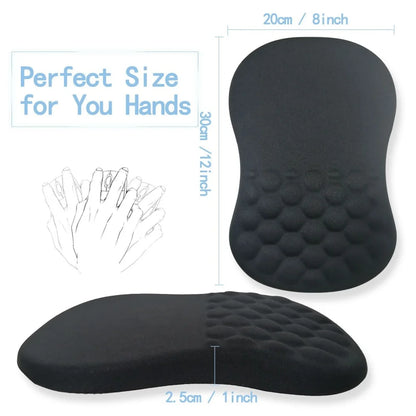 Ergonomic Wrist Support Mouse Pad: Non-Slip High-Elastic Memory Cotton