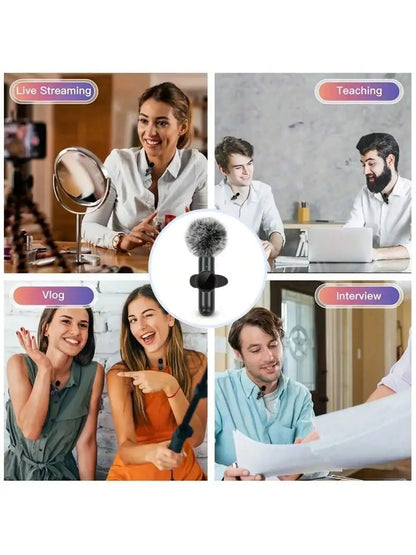 K61 Wireless Lavalier Microphone, Mini Microphone, Suitable for Mobile