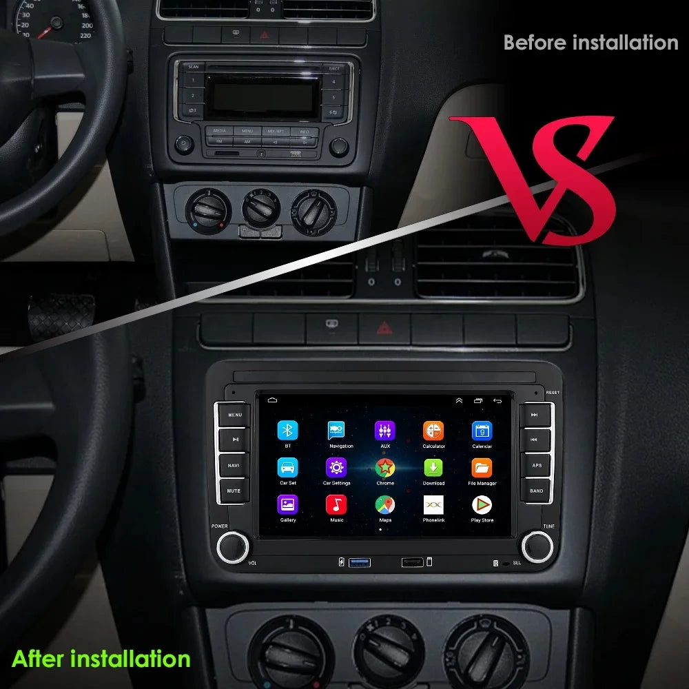 2Din Car Radio Android for Volkswagen Golf 5 6 Polo Passat B6 B7 CC