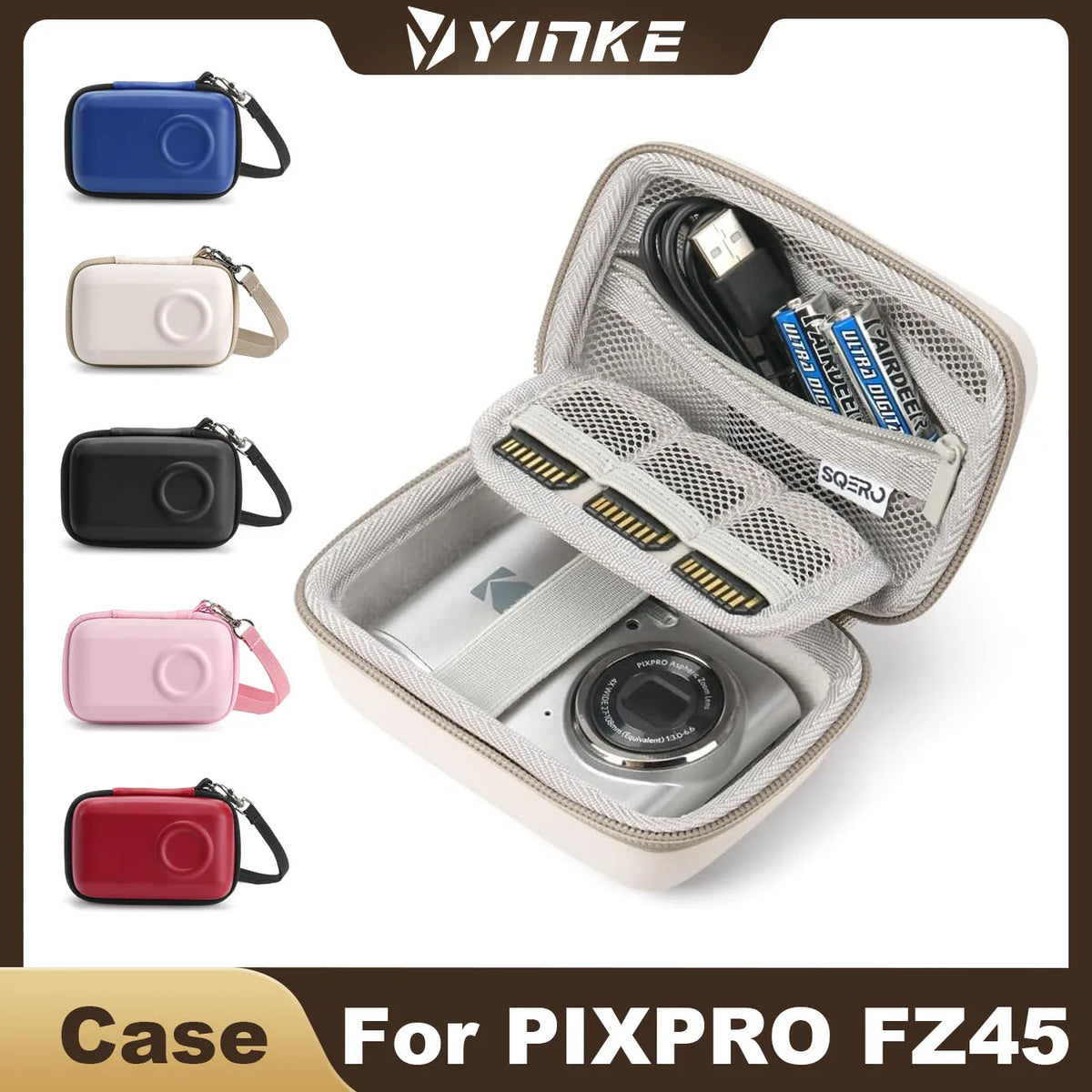 Digital Camera Case for KODAK PIXPRO FZ55/FZ45 & CAMKORY 1080P -