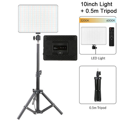14inch 10inch LED Video Light Panel EU Plug 3200K-6000K Photography