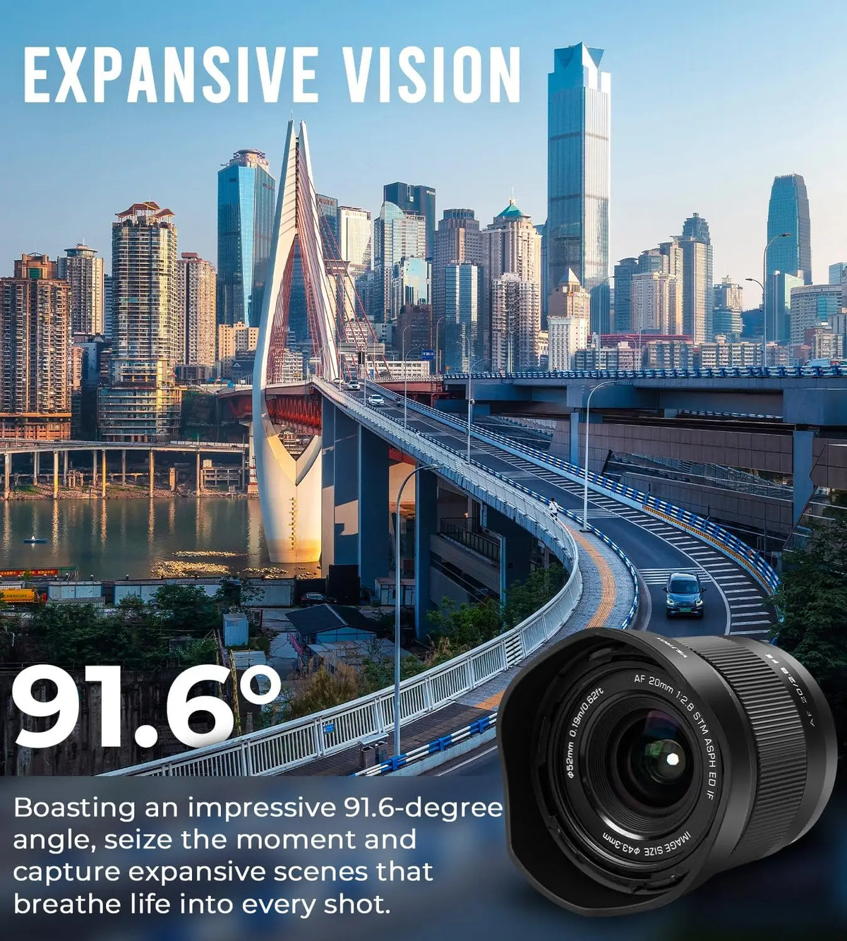 VILTROX 20mm F2.8 AF Full Frame Ultra Wide Angle Lens for Sony zve10