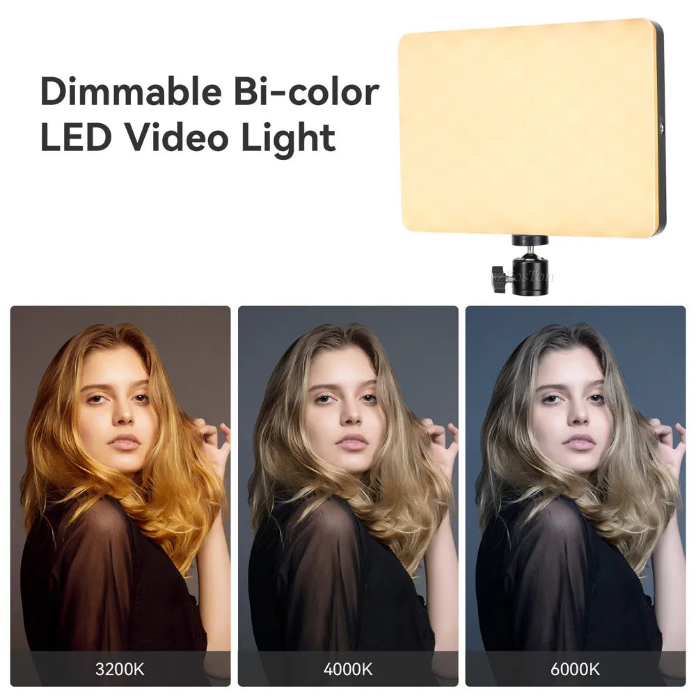 8/12 Inch LED Photography Video Light Panel Lighting Photo Studio Lamp