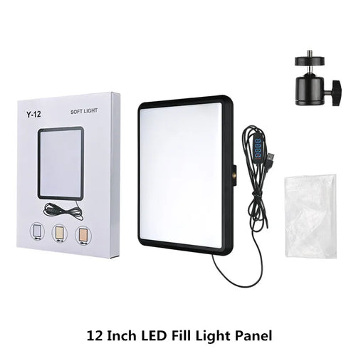8/12 Inch LED Photography Video Light Panel Lighting Photo Studio Lamp