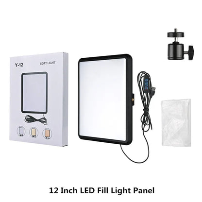 8/12 Inch LED Photography Video Light Panel Lighting Photo Studio Lamp