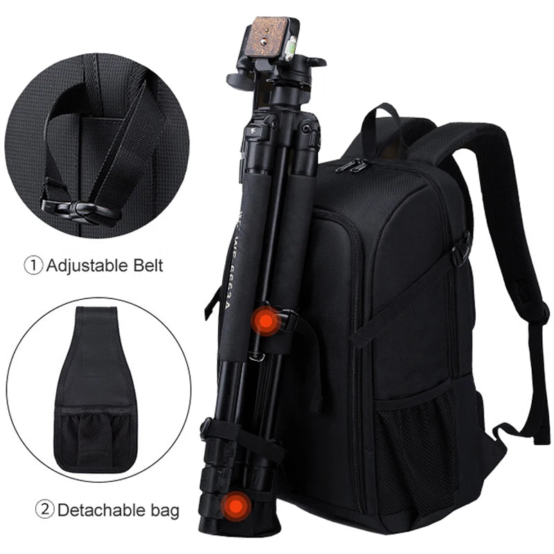 Big Capacity Photography Camera Waterproof Shoulders Backpack Video