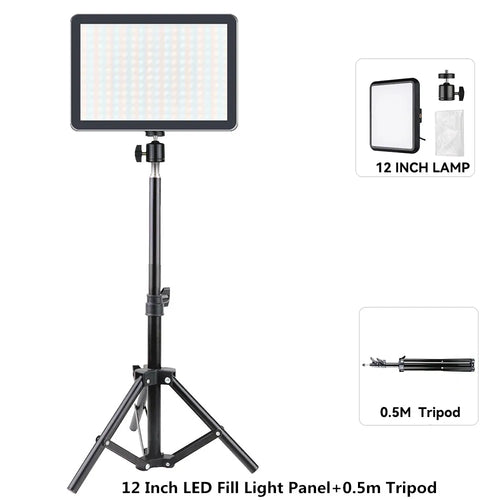 8/12 Inch LED Photography Video Light Panel Lighting Photo Studio Lamp