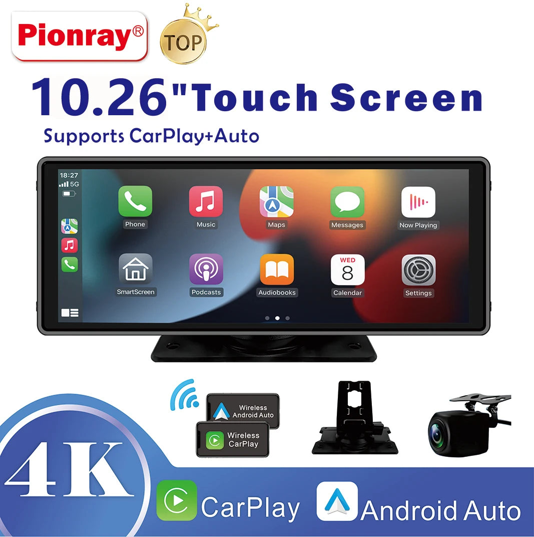 Universal Portable Carplay for Car Screen, Wireless Carplay Screen