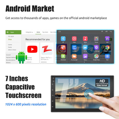 ESSGOO 7 9 10" Car Radio Android Auto Carplay Car Stereo Multimedia