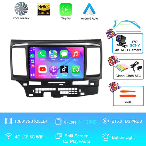 Android 16 For MITSUBISHI LANCER 9 10 X 2008 - 2016 Car Radio Video