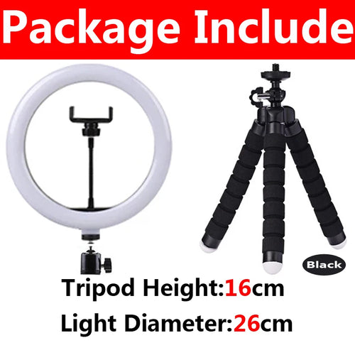 12 inch LED Ring light Photography Lighting Phone Ringlight With