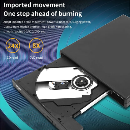 DeepFox USB External CD DVD Reader CD/DVD Drive USB2.0 External Disk