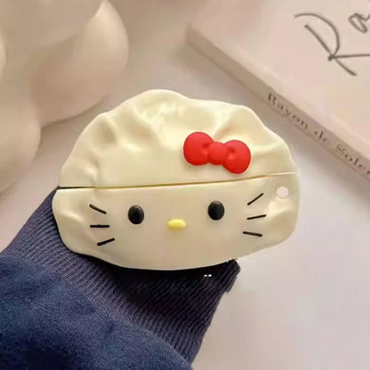 3D Dumpling Cat Earphone Ear Bag Case For Apple Airpods Pro 3 2 1 4