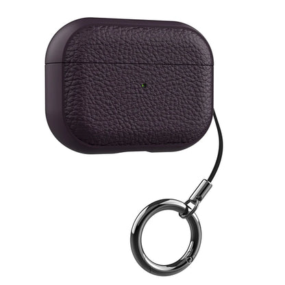 For Airpods Pro3 Case Luxury Lychee Leather Business Earphone Case
