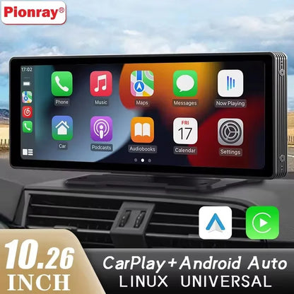 Universal Portable Wireless Carplay Screen for Car with Android Auto