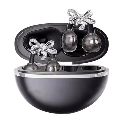 Bluetooth Earphones Shining Bow Clip Fashionable Wireless Headphones