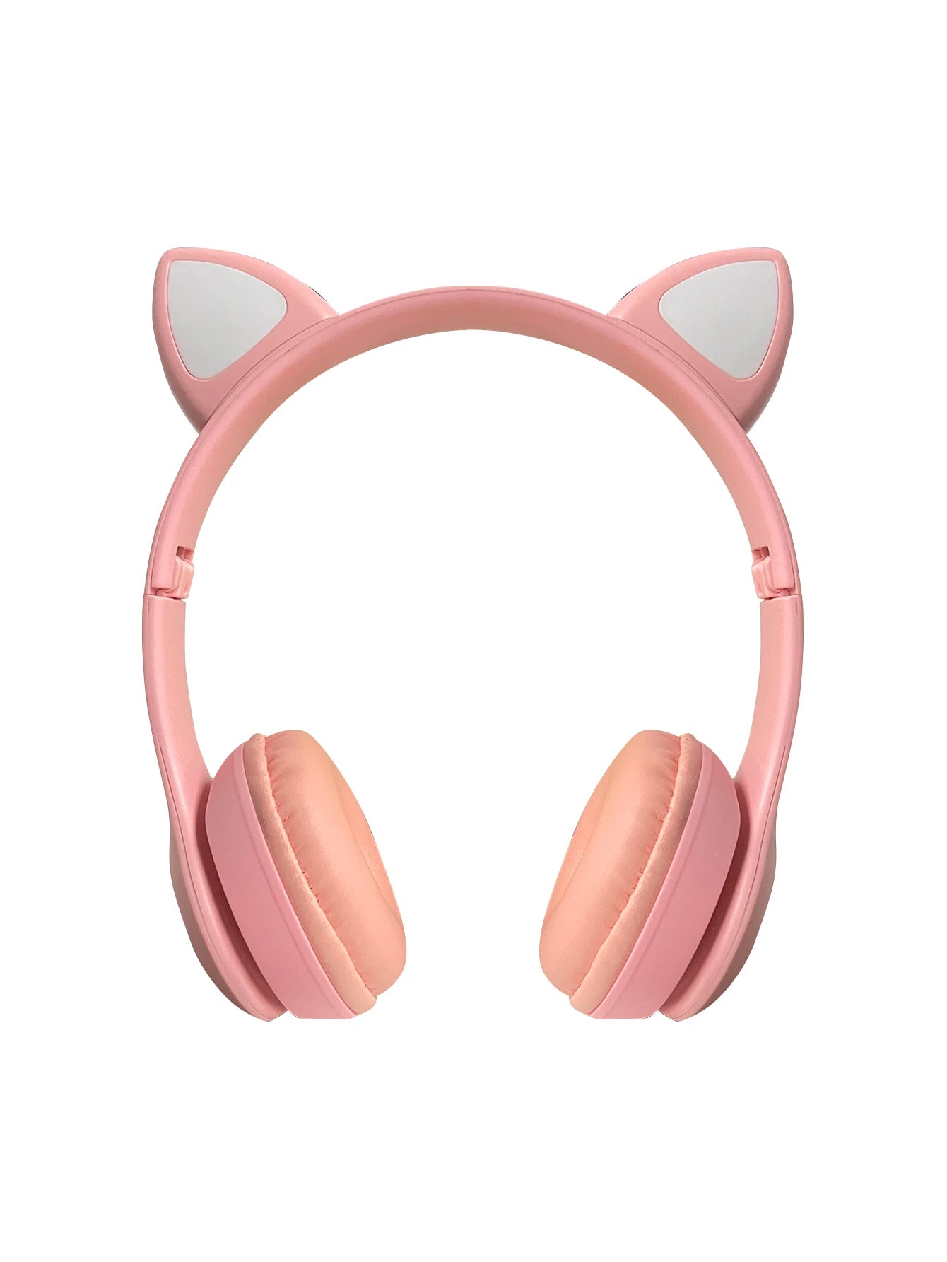 Fashionable foldable cool glowing cat-ear over-ear headphones,
