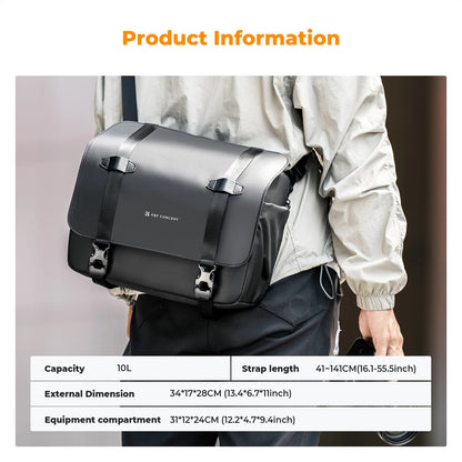 K&F CONCEPT 10L Camera Sling Bag Shoulder Backpack Photography