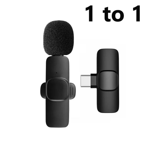 KEBIDU Wireless Lavalier Microphone Mini Noise Reduction Mic