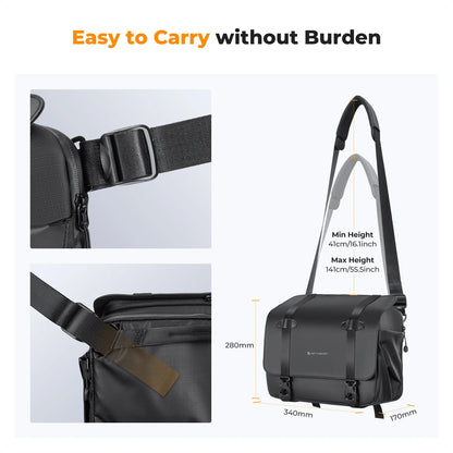 K&F CONCEPT 10L Camera Sling Bag Shoulder Backpack Photography