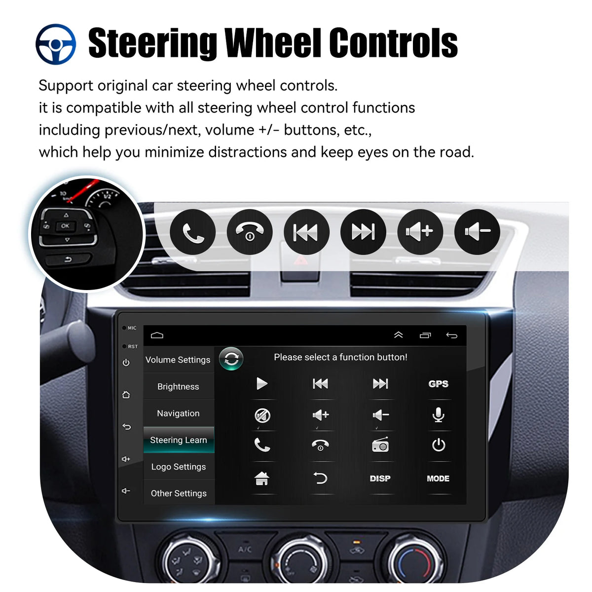 ESSGOO 7 9 10" Car Radio Android Auto Carplay Car Stereo Multimedia