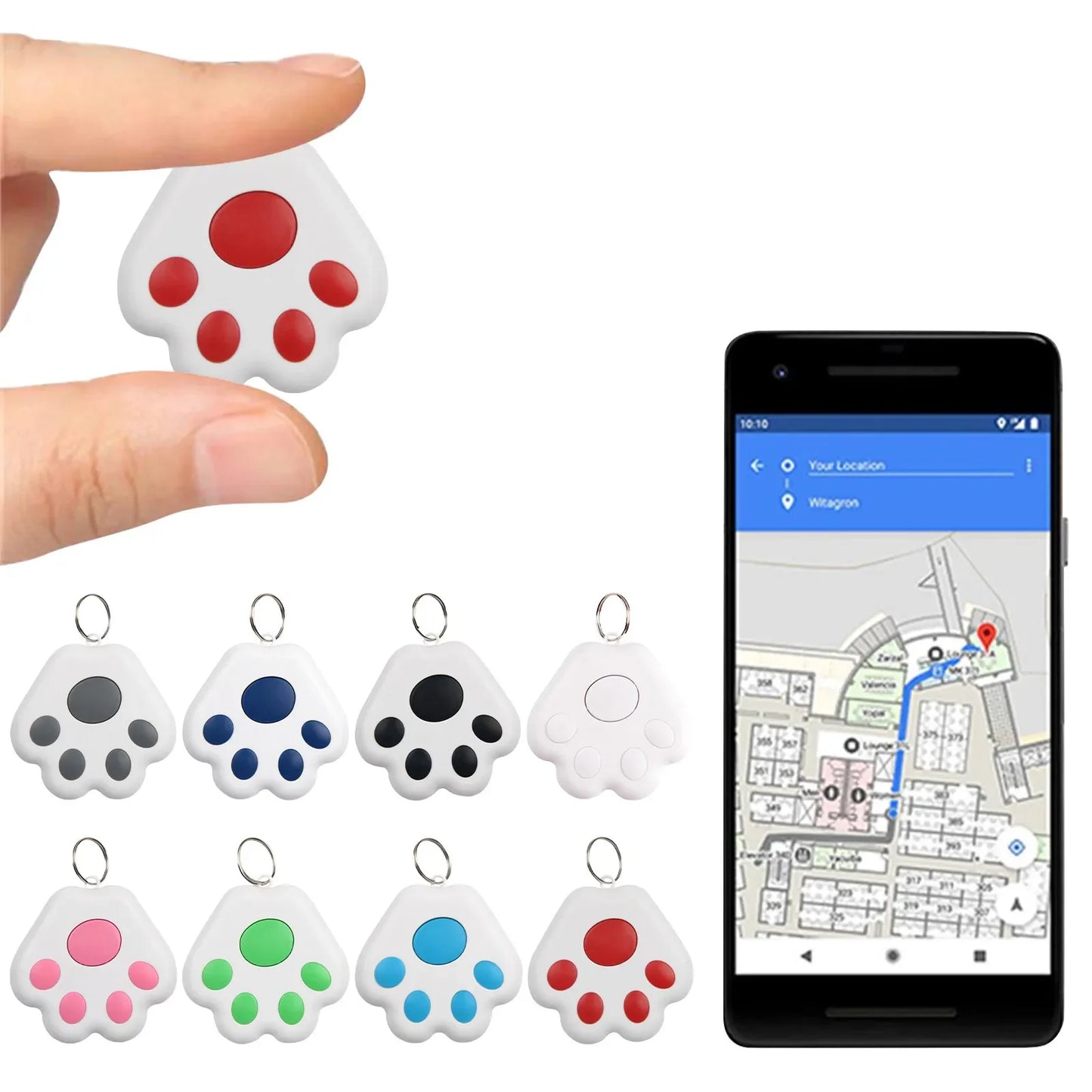 TrackHer Mini Bluetooth Finder keychain tracker for bags and wallets