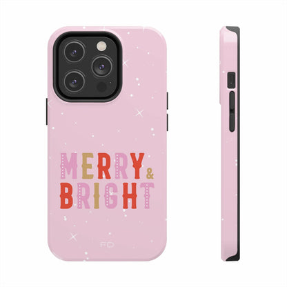 Merry & Bright Tough iPhone Case with Wireless Charging