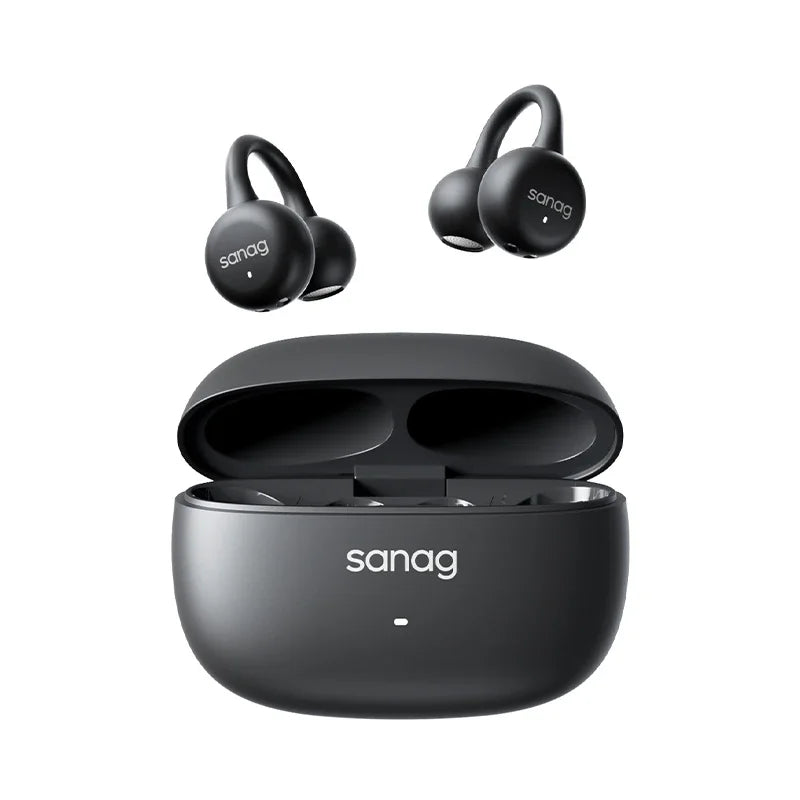 Sanag Z37 Open-Ear Bluetooth Earphones – AI Audio, Ear Clip Design, Sports-Ready
