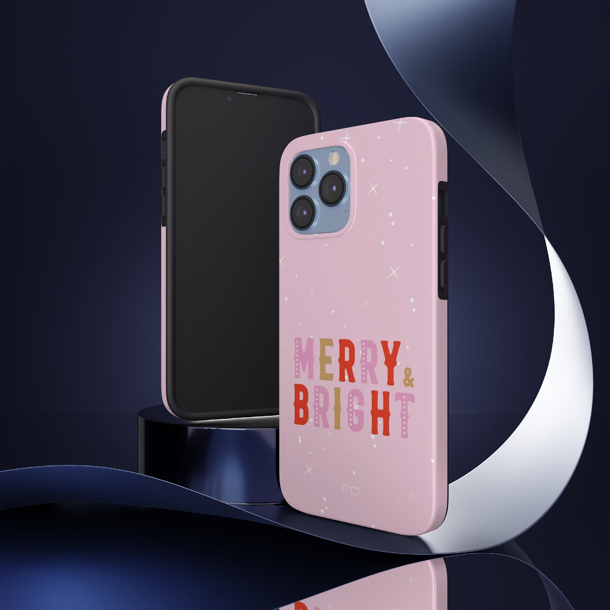 Merry & Bright Tough iPhone Case with Wireless Charging
