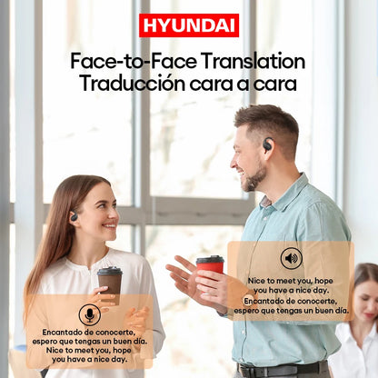 Choice HYUNDAI Openair5 AI Bluetooth Translation Earphones Hanging Ear Type AI Intelligent 100+ languages Meeting Earphone Gift
