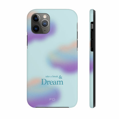 Take a Break and Dream iPhone Tough Case with Wireless Charging Support
