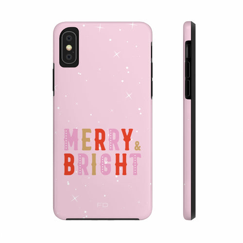 Merry & Bright Tough iPhone Case with Wireless Charging