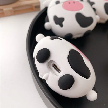 Adorable Sitting Cow AirPods Case