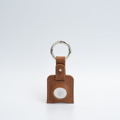 Leather AirTag Keychain Holder