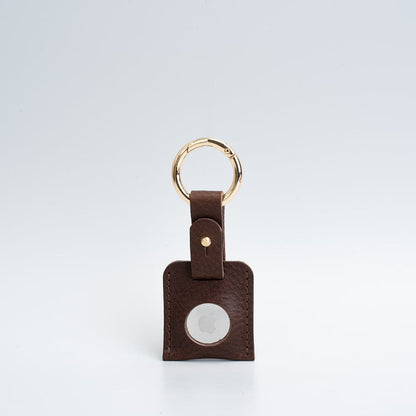Leather AirTag Keychain Holder