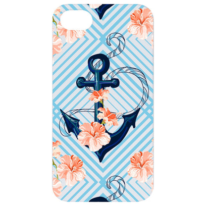 Anchor UV Color Printed Wooden Phone Case by OTTO CASE