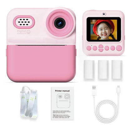 Kids HD Digital Camera – 1080P Video, Instant Thermal Print, Mini Design