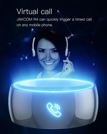 JAKCOM R4 Smart Ring 2024 Waterproof RFID Card Built-In Health Monitoring Consumer Electronics Smart Wearable Device
