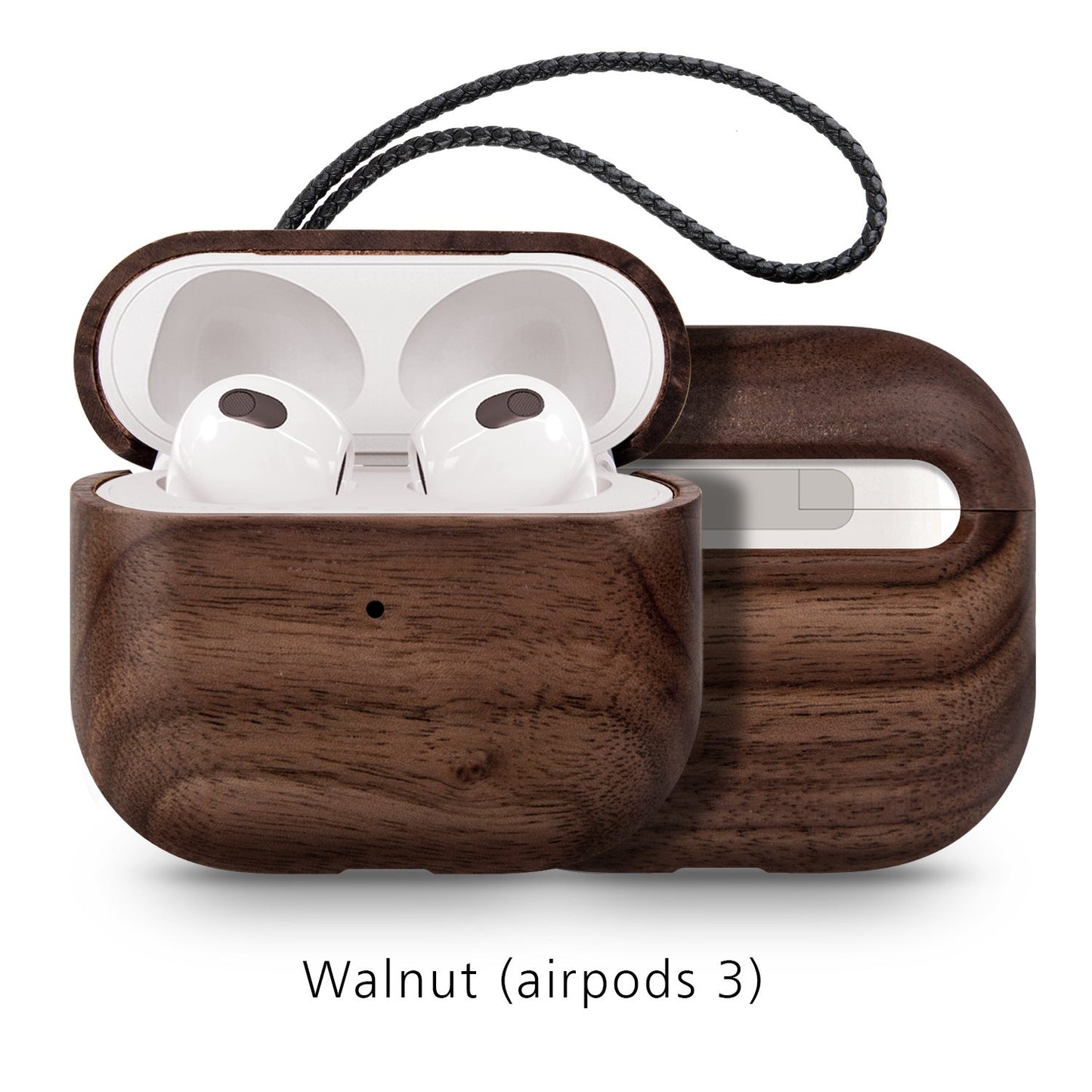 Natural Style Wood Case for Bluetooth Earbuds