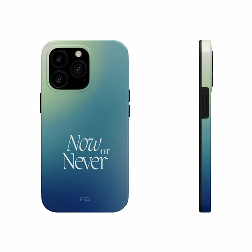 Now or Never Tough iPhone Case with Wireless Charging