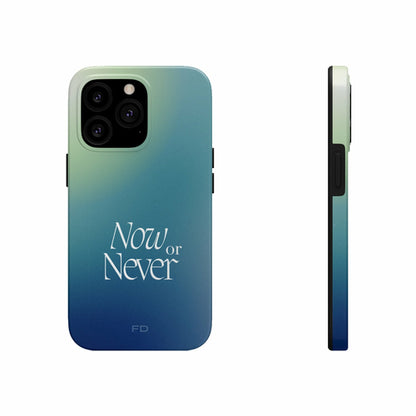 Now or Never Tough iPhone Case with Wireless Charging