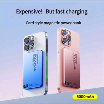 Travel Powerbank For Magsafe Wireless Charge Qi2 Power Banks Fast Charge External Battery With Bracket For iPhone 16 15 14 13 12