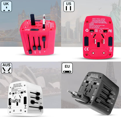 5Core Universal Travel Adapter International Power Adapters 3 Pack