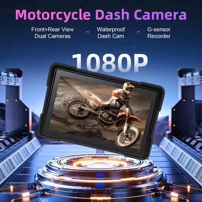 5 Inch Motorcycle Carplay GPS Waterproof Android Auto For Moto Multimedia Digital Dashboard Display Screen Dash Cam Monitor Bike