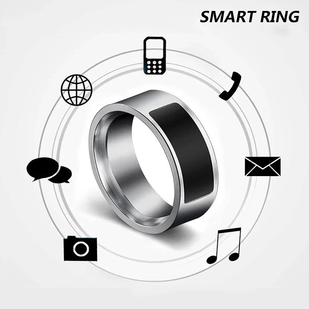 Fashion NFC Ring Magic Wear Chip NFC Smart Ring Wearable for Android Mobile Device Smart Jewelry Couple Stainless Steel Ring